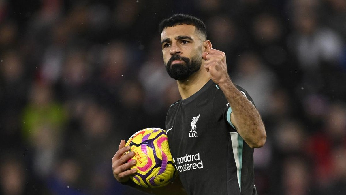 Mohamed Salah ingin Liverpool kalahkan Manchester City pekan depan (REUTERS/TONY O BRIEN)