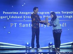 Gagas Ecopreneurship, PT Santos Jaya Abadi Raih detikJatim Awards 2024
