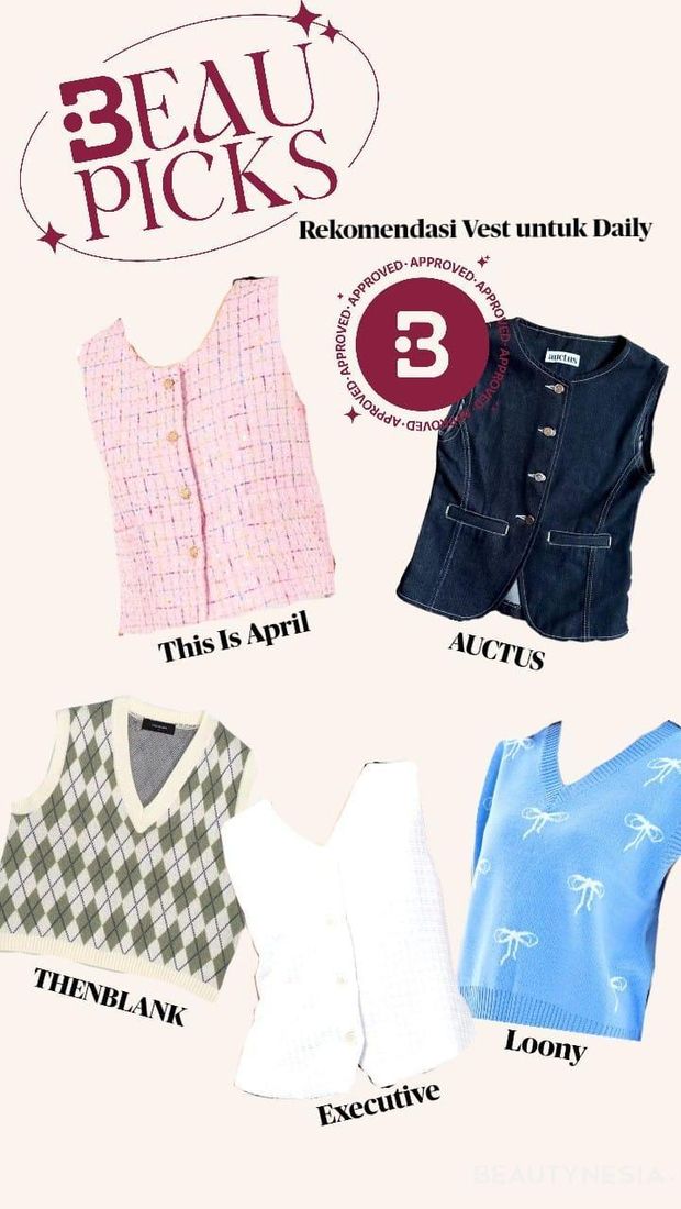 Rekomendasi vest untuk daily