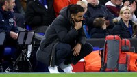 Amorim menyaksikan timnya membuang keunggulan 1-0 sampai akhirnya diimbangi 1-1 oleh tuan rumah Ipswich. Foto: Getty Images/Richard Pelham