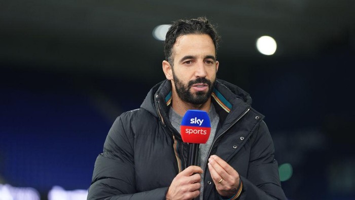 Manchester United manager Ruben Amorim is interviewed by sky sports following the fmatch the Premier League match at Portman Road, Ipswich. Picture date: Sunday November 24, 2024. (Photo by Bradley Collyer/PA Images via Getty Images)