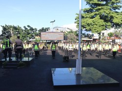 2 Personel Polres Cianjur Jaga hingga 15 TPS