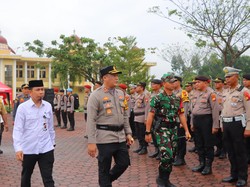 Ratusan Personel Polres Amankan Pilkada Rohil, Diminta Kenali Wilayah