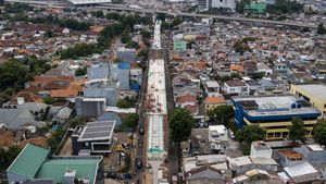 Foto Udara Proyek LRT Velodrome-Manggarai