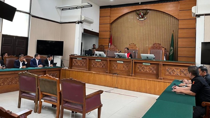 Sidang putusan praperadilan Tom Lembong (Anggi/detikcom)