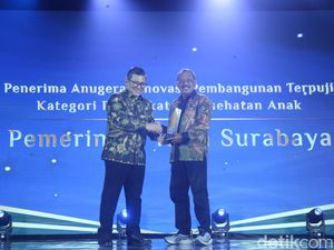 Berhasil Turunkan Angka Stunting, Pemkot Surabaya Sabet detikJatim Awards
