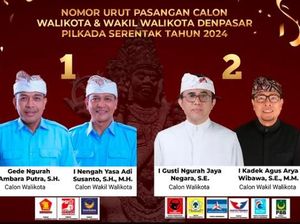 Dua Cawalkot Denpasar Unggul di TPS Masing-masing Dua Cawalkot Denpasar Unggul di TPS Masing-masing