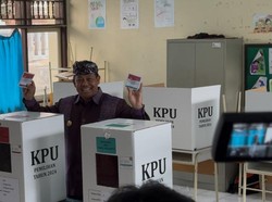 Nyoblos di TPS Dangin Puri Denpasar, Mahendra: Saya Lupa Milih Siapa