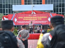 Pesan Kapolres Gresik Saat Geser Pasukan Pengamanan TPS