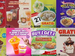 25 Promo Kuliner Buat yang Mencoblos di Pilkada 2024 Hari Ini, Serbu! 25 Promo Kuliner Buat yang Mencoblos di Pilkada 2024 Hari Ini, Serbu!