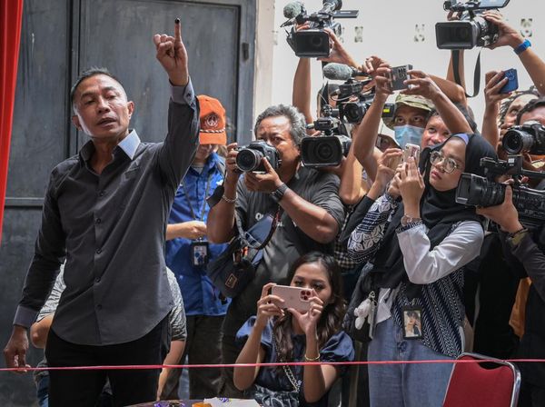 Semringah Dharma-Kun Nyoblos di TPS