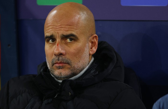 Soccer Football - Champions League - Manchester City v Feyenoord - Etihad Stadium, Manchester, Britain - November 26, 2024 Manchester City manager Pep Guardiola before the match REUTERS/Molly Darlington