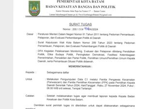 Kesbangpol Batam Keluarkan Edaran untuk Camat Kumpulan Form C1 Pilkada Kesbangpol Batam Keluarkan Edaran untuk Camat Kumpulan Form C1 Pilkada