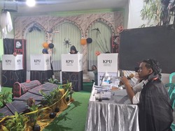 Tarik Minat Warga untuk Nyoblos, TPS di Kota Bogor Pakai Tema Halloween