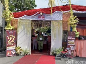 Pakai Konsep Hajatan, Begini Suasana TPS Andika Perkasa-Hendi di Semarang