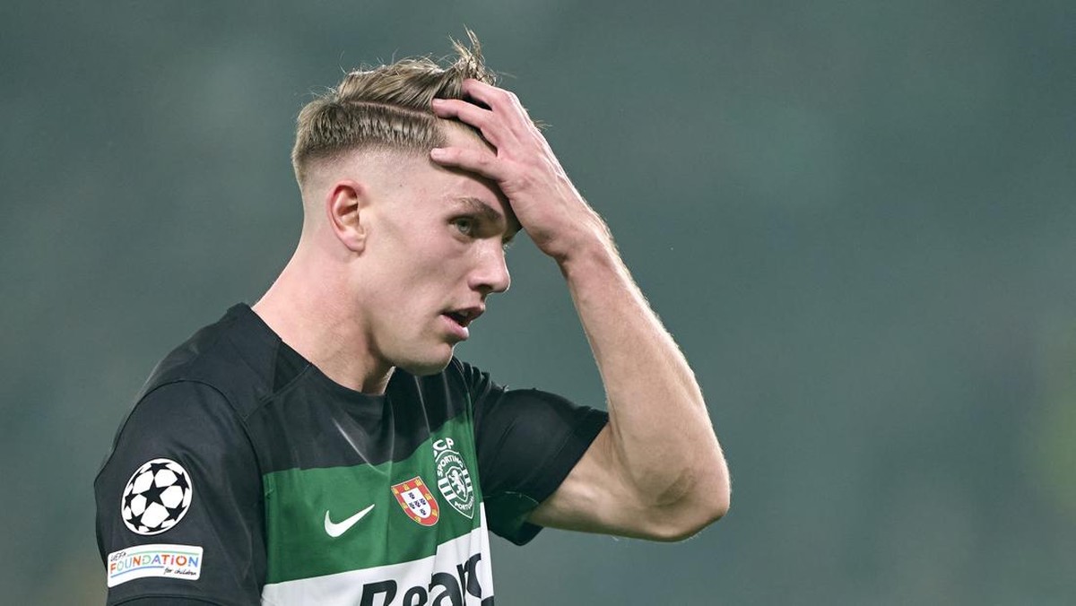 Viktor Gyokeres di laga Sporting CP vs Arsenal. (Foto: NurPhoto via Getty Images/NurPhoto)