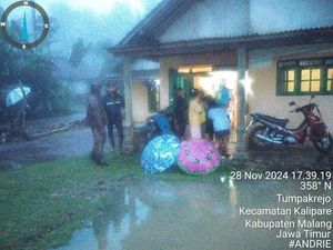 Sungai Bantur Meluap, 30 Rumah di Malang Selatan Kebanjiran