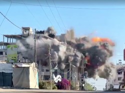 Video: Detik-detik Serangan Udara Israel Hantam Kamp Nuseirat Gaza