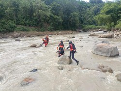 Pelajar SMK Hilang Saat Mandi di Air Terjun Grand Canyon Lahat