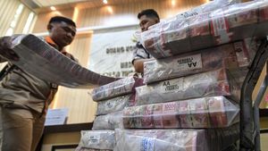 Ini Tumpukan Uang Barang Bukti Kasus Korupsi LRT di Palembang