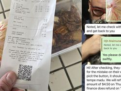 Pria Ini Curiga Harga Lontong Topping Ikan Bilis Sampai Rp 129 Ribu