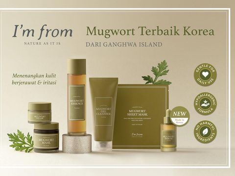 Rangkaian mugwort skincare dari I'm From