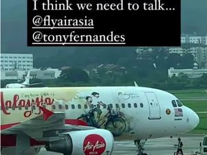 Seniman Pergoki Muralnya Dipasang di Pesawat AirAsia Tanpa Izin