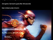 Meme MU-nya Amorim: Habis Kick-off Gas Pol, Cepat Banget Bikin Gol!