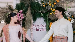 8 Foto Pertunangan Pevita Pearce-Mirzan Meer Baru Terungkap, Cantik Berkebaya