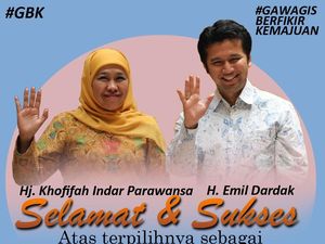 Unggul Quick Count, Gawagis Beri Selamat Khofifah-Emil dan Gus Fawait-Djoko Unggul Quick Count, Gawagis Beri Selamat Khofifah-Emil dan Gus Fawait-Djoko