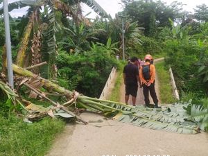 Tanah Longsor, Jembatan di Babakan Madang Bogor Ambruk