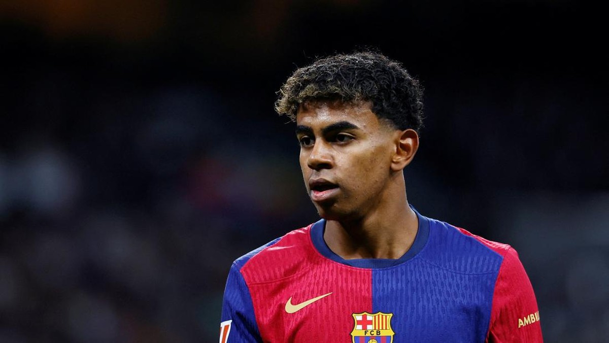 Lamine Yamal bisa comeback akhir pekan ini di laga Barcelona vs Las Palmas (REUTERS/Susana Vera)