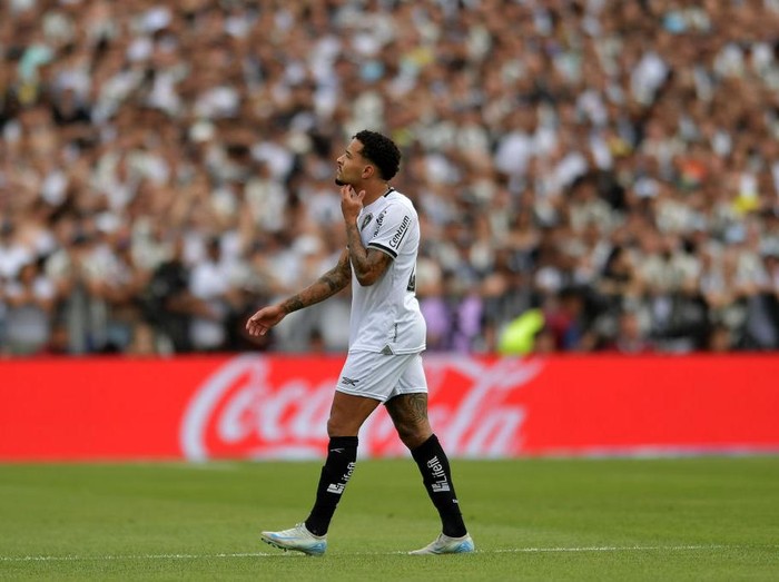 BUENOS AIRES, ARGENTINA - NOVEMBER 30: Gregore of Botafogo leaves the pitch after being sent off during the Copa CONMEBOL Libertadores 2024 Final between Atletico Mineiro and Botafogo at Estadio Más Monumental Antonio Vespucio Liberti on November 30, 2024 in Buenos Aires, Argentina. (Photo by Marcelo Endelli/Getty Images)