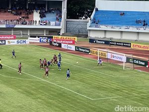 Babak Pertama PSIM Jogja Vs Nusantara United: Tuan Rumah Unggul 1-0