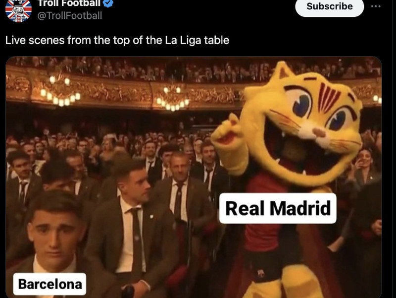 Meme Barca Kalah