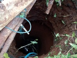 Dahyo Selamat Usai Jatuh ke Sumur Tua di Ciamis