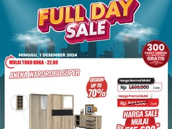 Transmart Full Day Sale! Beli Lemari Bisa Dapat Diskon hingga Rp 1 Juta