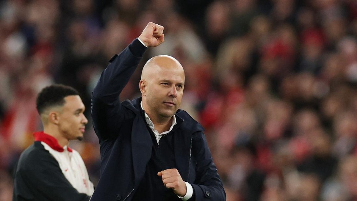 Arne Slot sebut Liverpool hampir sempurna (REUTERS/Phil Noble)