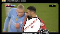 Erling Haaland kena sindir, dengan kata-kata yang pernah ia ucapkan kini jadi bahan ledekan kepada dirinya. Foto: dok. Internet/X (Twitter)