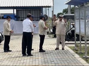 Didampingi Menteri KKP, Prabowo Kunjungi Tambak BINS di Karawang