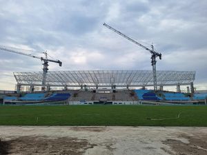 Rampung 78 Persen, Begini Penampakan Stadion Surajaya Lamongan Rampung 78 Persen, Begini Penampakan Stadion Surajaya Lamongan
