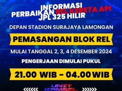 Perbaikan Rel KA Selama 3 Hari di Lamongan Berpotensi Bikin Macet