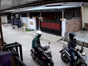 Aksi Koboi Pencuri Motor di Lampung Terekam CCTV, Lepaskan Tembakan Dua Kali
