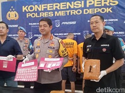 Polisi Tangkap 3 Pengedar Narkoba di Depok, Sabu Senilai Rp 1,4 M Disita