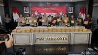 Prestasi Polresta Malang Kota Ungkap 166 Kg Ganja