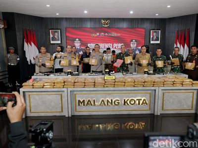 Prestasi Polresta Malang Kota Ungkap 166 Kg Ganja