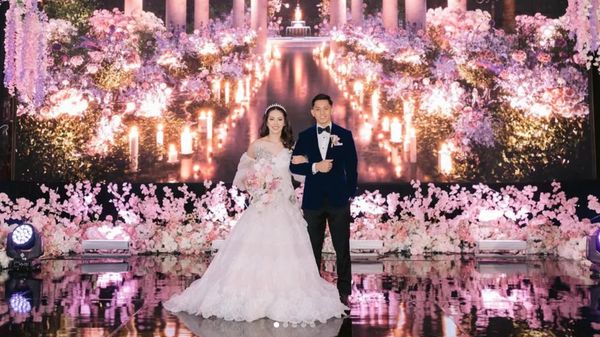 Resepsi Pernikahan Pebulu Tangkis Rian Ardianto-Ribka Sugiarto, Cantik Bak Princess