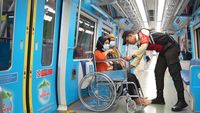 Stasiun LRT Jabodebek Ramah Disabilitas