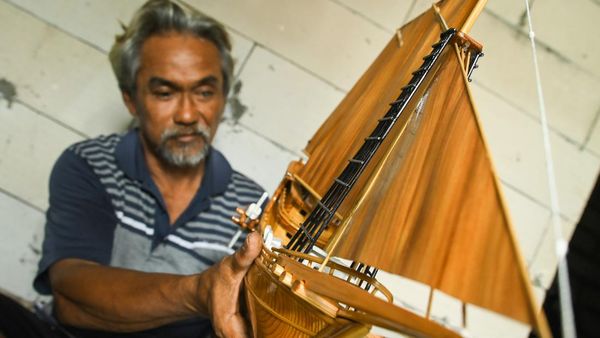 Miniatur Kapal Pinisi Ini Dijual Hingga Rp 1 Juta