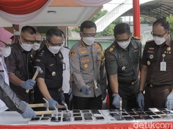 Kejari Sidoarjo Musnahkan Barbuk dari 178 Perkara Inkrah